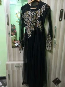 Black Embellished Maxi Dress