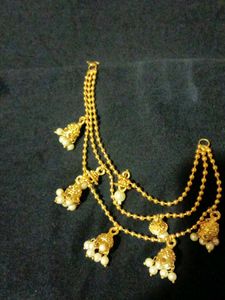 Gold Jhumka Earrings