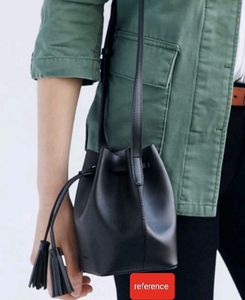 Leather Bucket Bag