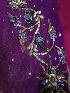 Vintage Lehenga style Saree