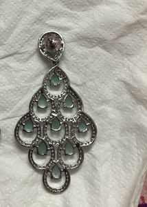 American Diamond Mint Earrings