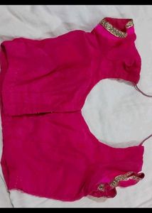 🥻 Saree In Maroom Colour..&amp; Pink Colour Combo