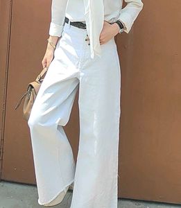 white jeans, will perfectly fit you from waist