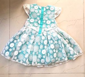 Toddler Girl Aqua Lace Dress