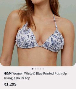 H&amp;M😍Floral Pushup Bikni Top