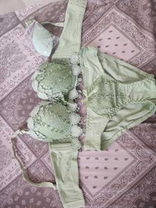 Green Lace Lingerie Set