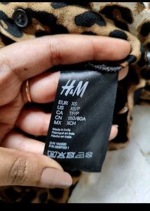 H&amp;M Leopard Print Shirt
