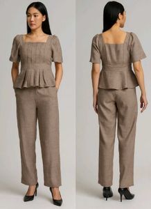 Elegant Brown Co-ord Set