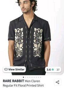 NEW RARE RABBIT CLAREN Floral Printed Shirt