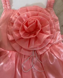 Beautiful Rose Gold Baby Dress, 2-3 years