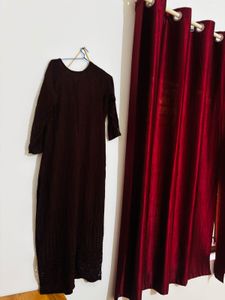 Elegant Brown Ethnic Gown