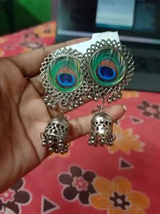Peacock Design Earring