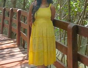 Yellow mini Dress