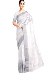 Elegant White Saree