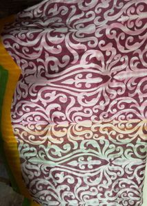 Multicolour Cotton saree