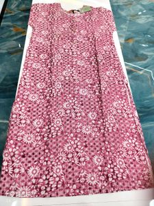 Floral Print Kurta Pants G Duptta