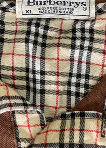 Vintage Burberry Brown Long Sleeve Polo Shirt
