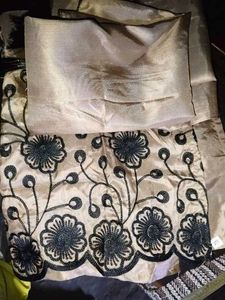 Golden Black Embroidery Kurta Set