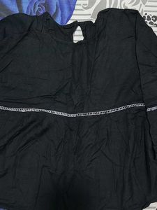 Black Peplum Top