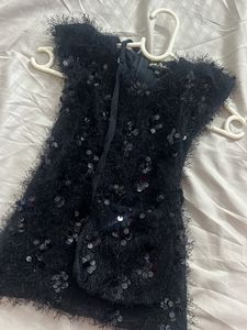 Sequin Black Dress