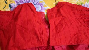 Pure Hakoba Blouse (red)