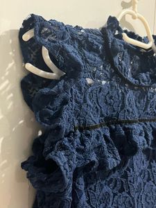 Lace Top With Ruffles