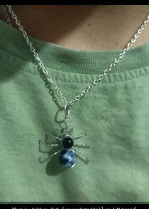 Handmade Spider Pendant Necklace