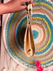 Party Wear Clutch Golden Co