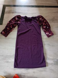 Floral Sleeve Mini Dress