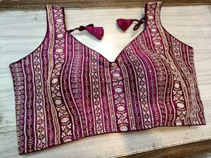 Purple &amp; Gold Sequin Blouse
