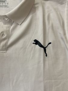 Puma White Polo Shirt