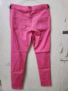 Marks &amp; Spencer Raspberry coloured Denim Jeggings