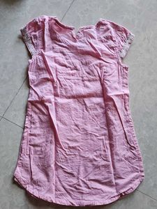 Biba Chikankari Kurti Top For 4-6 Year girl