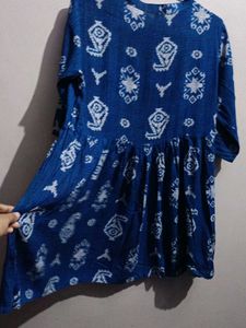 Women&#39;s Navy Blue Anaarkali Kurta