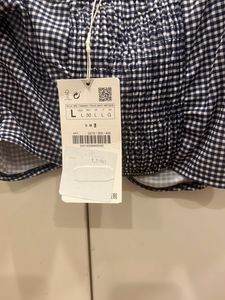 Zara Checks Crop Top