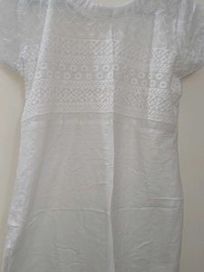 White Embroidered Dress