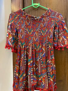 Printed Tunic Top