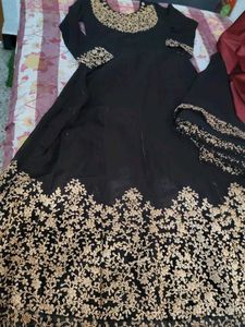 Elegant Black Anarkali Suit