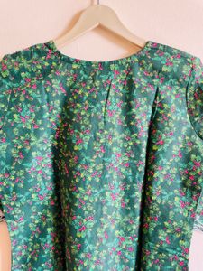 Green Embroidered Kurta