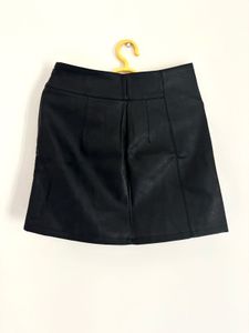 Black leather Skirt