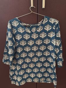 Leaf Print Top