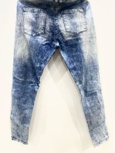 Ripped Blue Denim Jeans