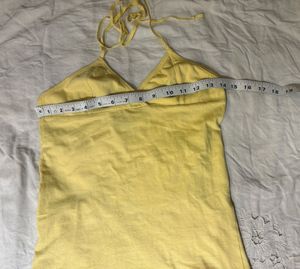 Beautiful Yellow Halter Top