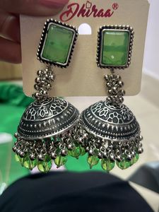 Big Green Earrings