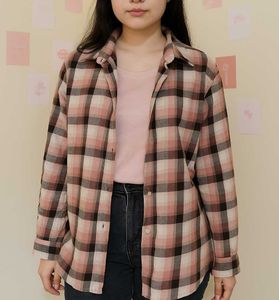 Pink plaid Flannel