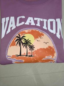 Size L Vacation Graphic Sweatshirt