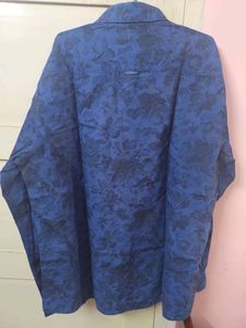 Buffalo Blue Floral Shirt Size XL 44 Relaxed Fit
