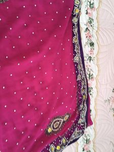 Elegant Pink &amp; Purple Saree..