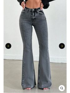 Grey Flare Jeans