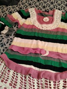 Cute Girls Knitted Dress